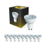 Confezione Multipack 10x Bright Choice Faretti LED GU10 PAR16 4W 345lm 36D - 827 Bianco Molto Caldo | Sostitutiva 50W