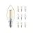 Confezione Multipack 10x Philips MASTER Value LED Candela E14 Filamento Chiara 3.4W 470lm - 927 Bianco Molto Caldo | Miglior Resa Cromatica - Dimmerabile - Sostitutiva 40W