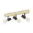 Eglo Luce da soffitto Townshend 3 Legna Acciaio Nero | IP20 - Adatto per 3x E27 