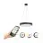 Eglo Luce Pendente Marghera-Z Acciaio Nero 27.5W 3150lm - 827-865 Regolabile Bianca + RGB | IP20 - Zigbee Dimmerabile