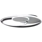 Brilliant Runda Luce da soffitto Metallo Silicone Nero 45W 5200lm - 830-865 CCT | 500mm - Telecomando Dimmerabile