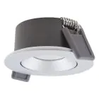 Ledvance Faretti LED Air Adjust Aluminium Argento 4W 320lm 36D - 930 Luce Calda | Ritaglio 68mm - IP23 - Miglior resa cromatica - Dimmerabile
