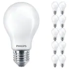 Confezione Multipack 10x Philips MASTER Value LED Bulbo E27 Pera Ghiaccio 3.4W 470lm - 927 Bianco Molto Caldo | Miglior resa cromatica - Dimmerabile - Sostitutiva 40W