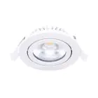 Noxion LED Inclinabile Slim Faretti Bianca Il Giro 6W 520lm 60D - 927 Bianco Molto Caldo | 85mm - IP54 - Dimmerabile - Miglior Resa Cromatica